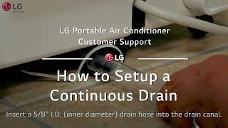 LG Portable AC - How to Setup A Continuous Drain