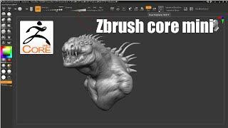 First time using Zbrush core mini