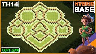 NEW BEST! TH14 Hybrid Base Copy Link | COC Town Hall 14 Trophy/Farm Base - Clash of Clans