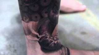 Free-Hand Octopus Tattoo by Stefano Alcantara
