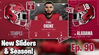 New Sliders & New Season!  - Temple University Dynasty Rebuild Ep. 90 CFB25