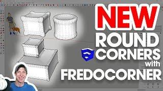 ROUND CORNERS with FredoCorner - New SketchUp Extension!