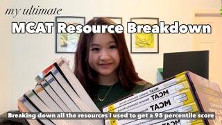 My ULTIMATE MCAT Resource Breakdown | MUST HAVE resources from a 95-percentile scorer