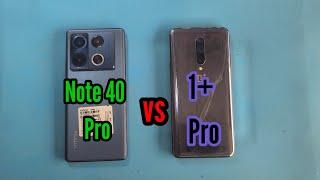 infinix note 40 Pro  vs 1+ 7pro speed test