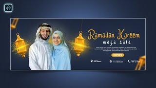 Ramadan Discount Fashion Facebook Cover Photo Design in Photoshop Tutorial