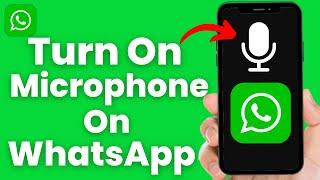 How To Enable Microphone On Whatsapp In iPhone - Full Guide