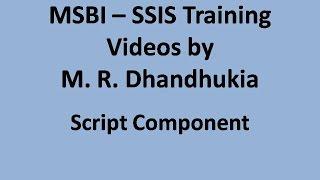 MSBI - SSIS - Script Component