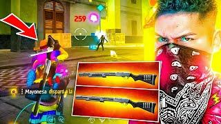 JUGANDO A DOBLE ESCOPETA CON LA NUEVA ARMA !! Free Fire