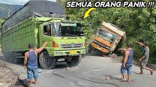 Truk MUNDUR || Evakuasi Truk Terperosok Tanjakan Ekstrim