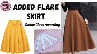 Added flare skirt Lesson - Online Class