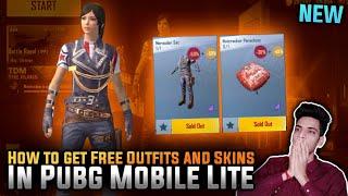 How to Get फ्रि Outfits And Skins in PUBG Mobile Lite New Trick