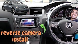 VW Golf Reverse Camera Install (FACTORY SCREEN!)