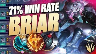 Why This Grandmaster Jungler Has A 71% Win Rate On BRIAR JUNGLE! 🩸(How To PLAY & BUILD Briar Jungle)