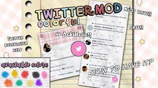 how to have colored Twitter + link • themed twitter || RPW tutorials