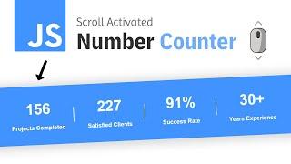 Scroll Activated Number Counter w Javascript | Quick Tutorial