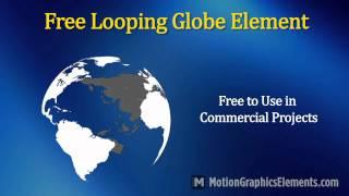 Free Looping Animated Globe Video Element