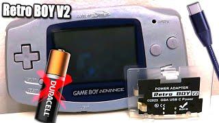 Game Boy Advance USB TYPE-C Adapter Mod! Retro BOY V2 Review!