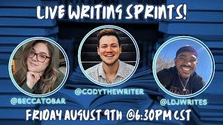 My First Live Writing Sprint & Book Chat w/ Friends | join the fun! ⌚