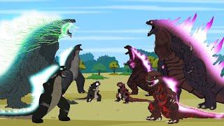 GODZILLA vs SHIN GODZILLA: Atomic Breath | Godzilla Cartoon Compilation
