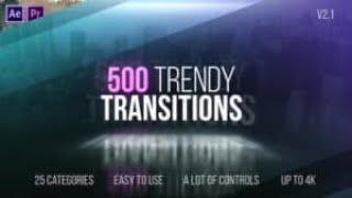 Top 500 Transitions Pack ||  Free Download After Effects Templates || Video Editing Toolkit