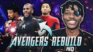 I assembled The Avengers in this nba 2k21 rebuilding challenge