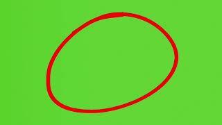 Red Circle Green Screen