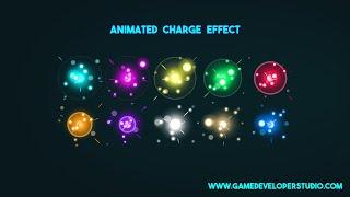 Animated power up and charge effect