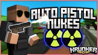 Back to Back NUKES with the AUTO PISTOL in Krunker!