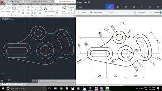 AutocAD 2D Practice Drawing / Exercise 2 / Basic & Advance Tutorial