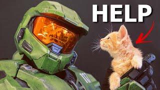 Master Chief Saves The WORLD - One Kitten At A Time!