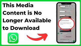 This media content is no longer available to download on WhatsApp | this media file appear missing