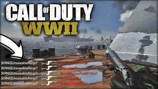 "CRAZY" 7 MAN FEED WITH 9MM SAP *PISTOL* ON Call of Duty: WW2!!