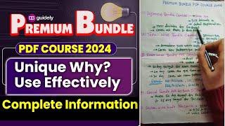 Guidely Premium Bundle Pdf Course 2024 | How to Use it Effectively | Why this is Unique?