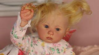 *BAD HAIR DAY!* AFTERNOON ROUTINE with REBORN TODDLER JULIE