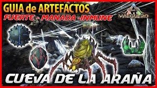 CÓMO CONSEGUIR ARTEFACTOS FUERTE, MANADA e INMUNE en la CUEVA de la ARAÑA | GUIA ARTEFACTOS VALGUERO