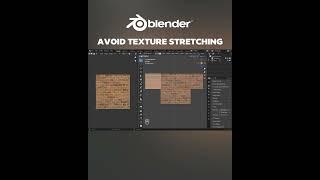 Avoid texture stretch using this one trick #blendertutorial #blendertutorialforbeginners  #blender