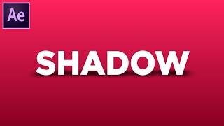 Create Perfect Shadow in After Effects | Text Shadow After Effects Tutorial