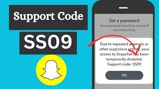 How to Fix Snapchat Support Code SS09 Error in 2023! iPhone& iPad