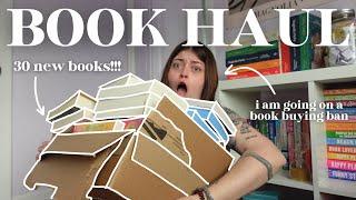 the book haul that started the book buying ban (I bought 30 more books + unbox a few) ️