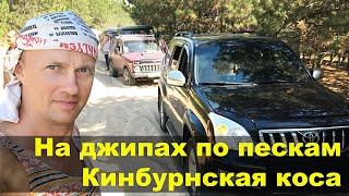 Кинбурнская коса дикая природа в Украине и песчаная дорога на джипах