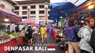 Bali Denpasar Afternoon Busy Activities After The  Rain | Walking Tour Pasar Badung Bali Today 2025