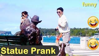 Statue Prank - Sitting Cowboy Make people laugh | Must Watch