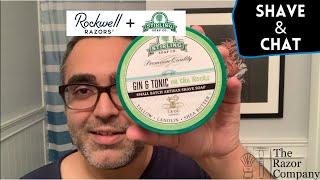 Stirling Shaving Soap Gin & Tonic, Rockwell 6s Safety Razor & Brush | Shave & Chat