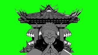 SUKUNA DOMAIN EXPANSION GREEN SCREEN MANGA ANIMATION (JJK) #capcutpc #sukuna