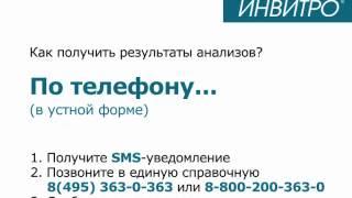 Инвитро  Как получить результаты анализов