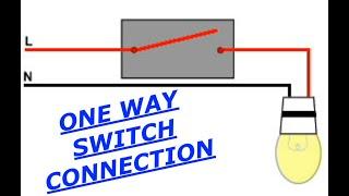 How To Wire One Way Switch Connection With Diagram