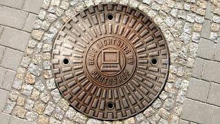 Photoshop Tutorial: How to Design & Create Your Own Custom, Manhole Cover