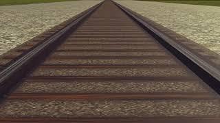 3d railway (rail road) | train animation | background video | No Copyright | Download 4K on our site