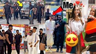 | WHEN BOOMBSTAR ENTER A MALL WITH 50 BODYGUARD - Amazing Girls Reaction | Bodyguard Experiment 2