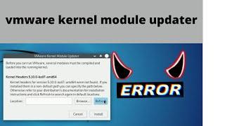 vmware kernel module updater kali linux error fix it 2021 in hindi